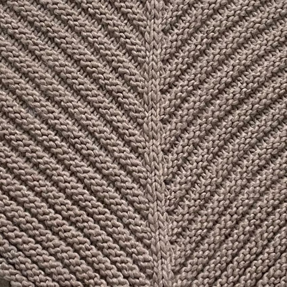 GELSO BIANCO Italy Wool Alpaca Poncho Sweater Taupe One Size - Picture 5 of 5